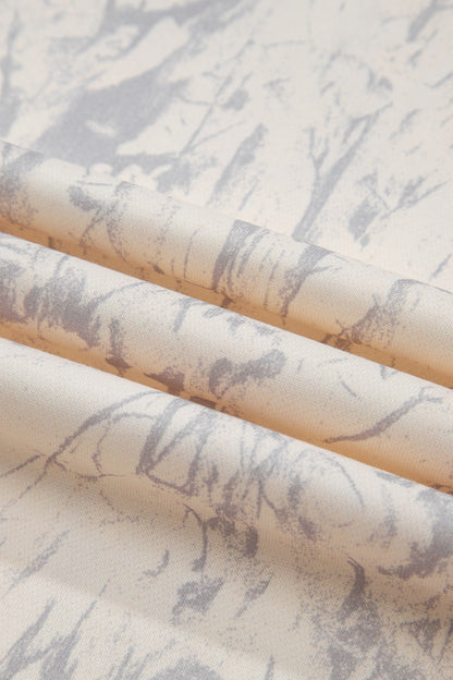 Khaki Camo Mock Neck Baggy Sweatshirt