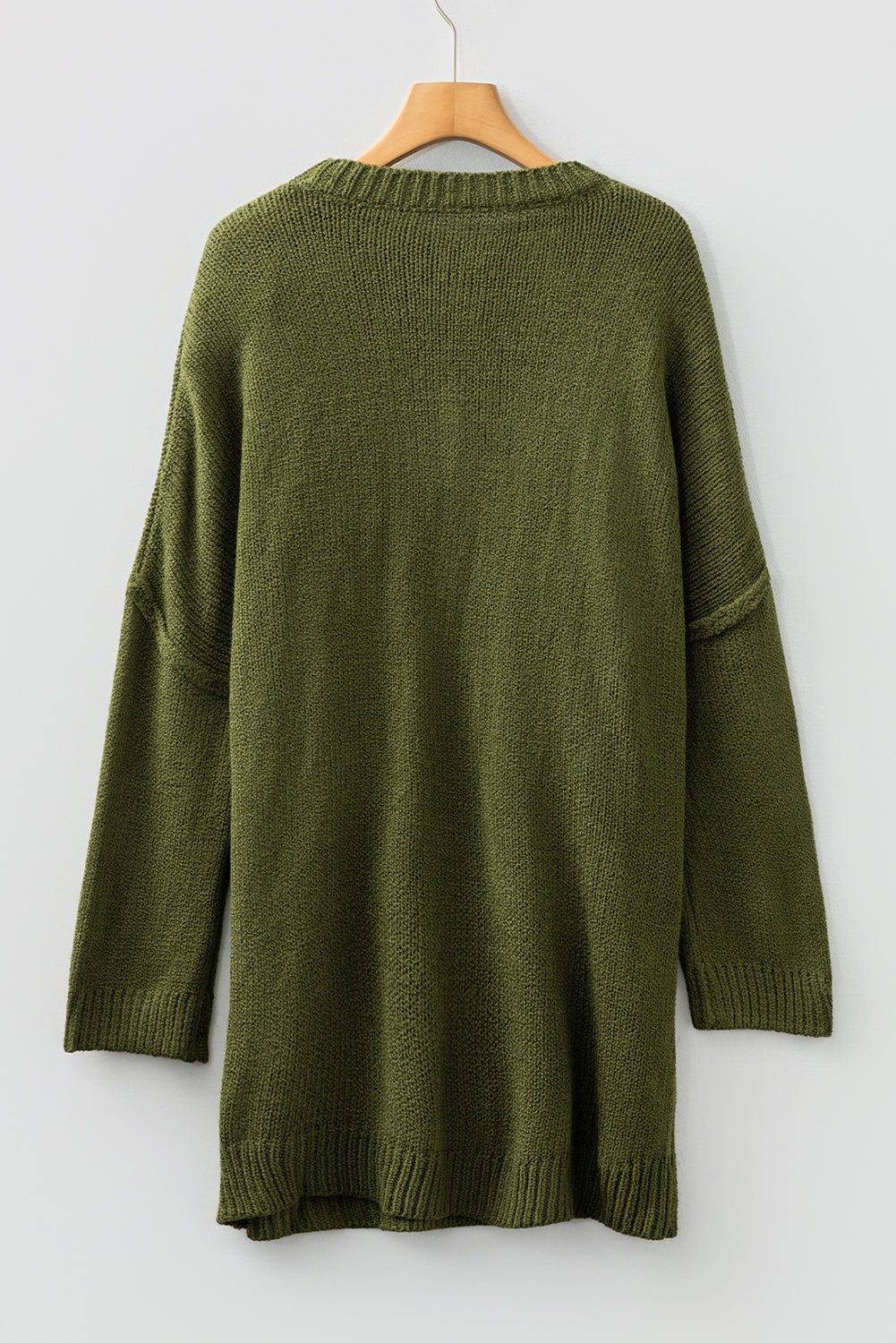 Four Leaf Clover Oversize Drop Shoulder Slouchy Sweater Dress