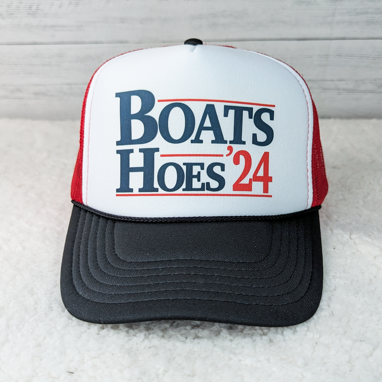 Boats Hoes 24 on Foam Trucker Hat