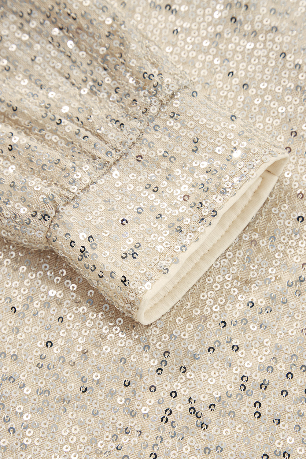 Jet Stream Sequin Hooded Long Sleeve Top