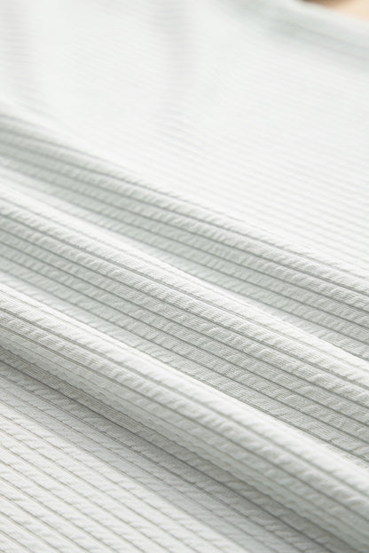 Light Grey Textured Loose T Shirt