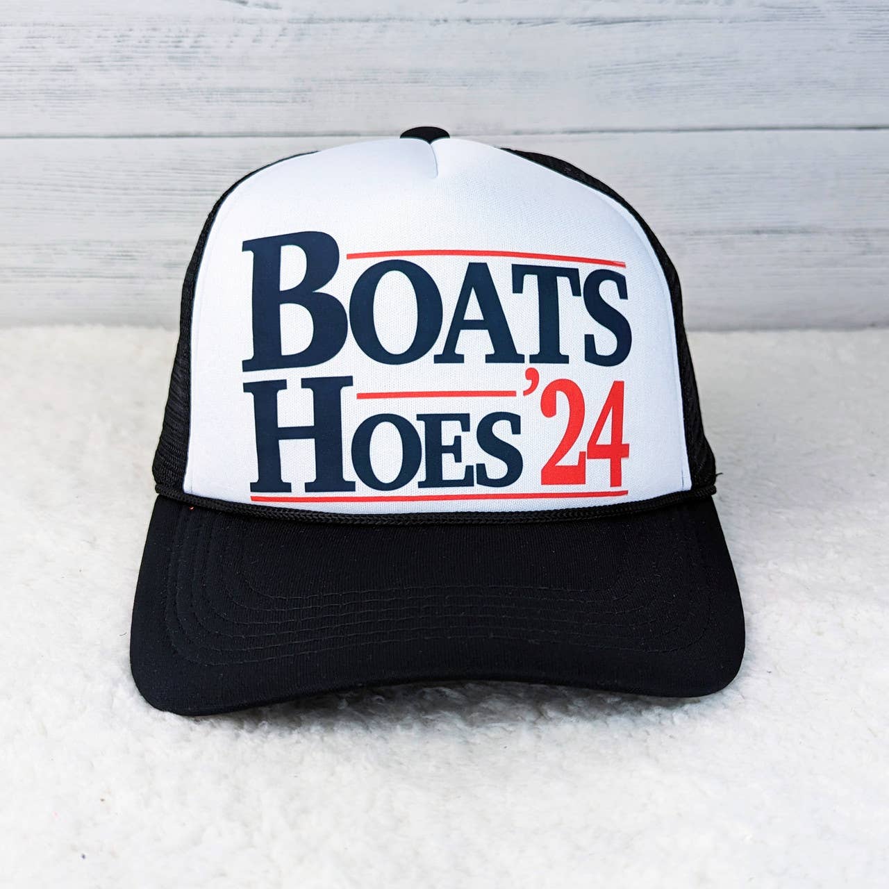 Boats Hoes 24 on Foam Trucker Hat