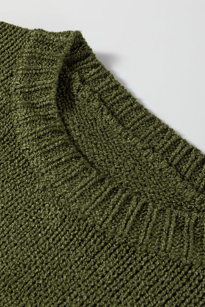 Four Leaf Clover Oversize Drop Shoulder Slouchy Sweater Dress