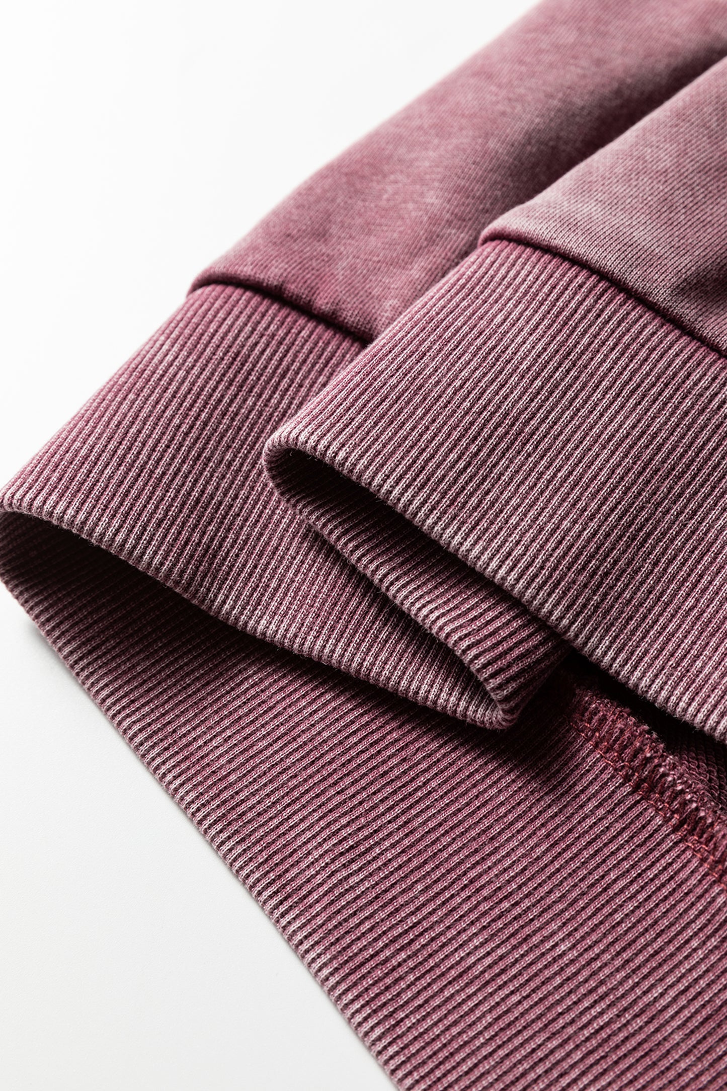 Wild Ginger Half Zip Kangaroo Pocket Mineral Wash Baggy Hoodie