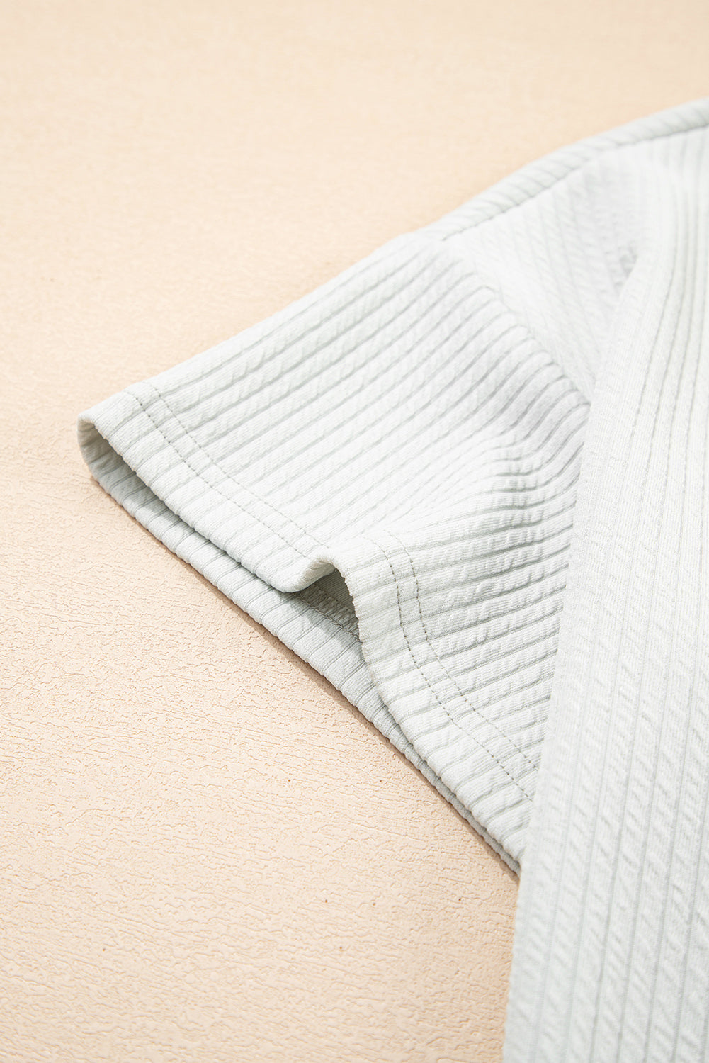 Light Grey Textured Loose T Shirt